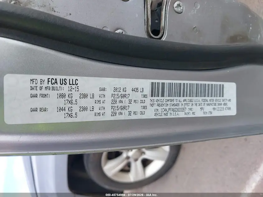2016 Jeep Patriot Latitude 1C4NJPFA6GD633357 — фото 9