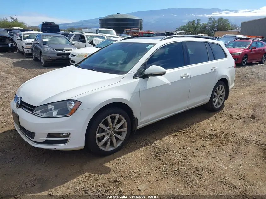2017 Volkswagen Golf Sportwagen TSI S/TSI SE/TSI SEL 3VWC17AU0HM507474 — фото 2
