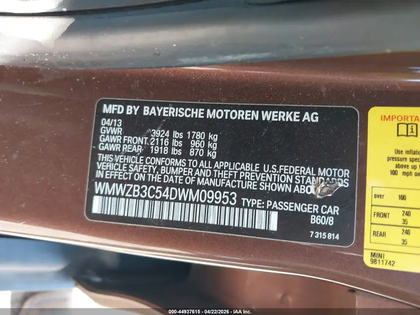 2013 Mini Countryman Cooper WMWZB3C54DWM09953 — фото 9